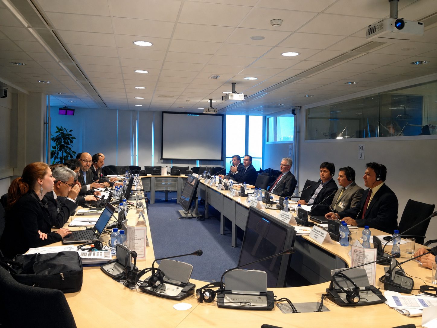 En la Corte Penal Internacional «La Haya», Países Bajos